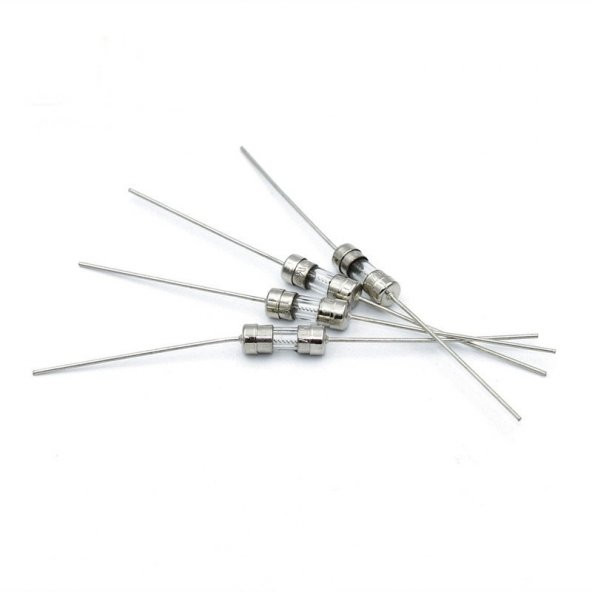 T8.0A 3.6 10mm 250V Çift Pin Hızlı Darbe Cam Sigorta x 1 Adet (rf041) ürün görseli 1