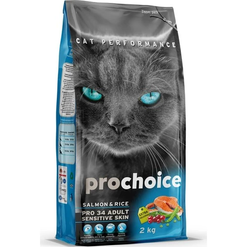 ProChoice Pro 34 Salmon Somonlu Yetişkin Kedi Maması 2 kg ürün görseli 1