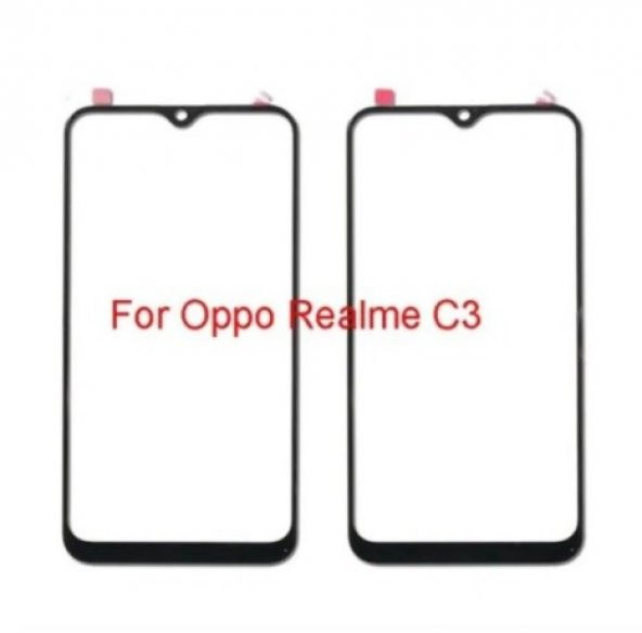 Oppo Realmi C3 Okalı Dokunmatik Ön Cam Lens ürün görseli 1