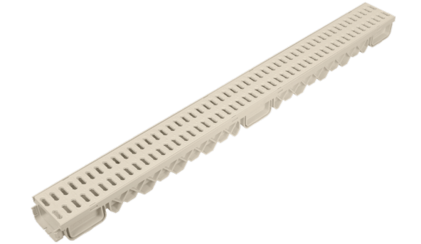 100x60x1000 mm Drenaj Kanalı / Plastik Izgara + Oluk + Tapa ürün görseli 1