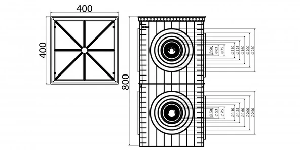 40*80 RÖGAR KUTUSU+DÜZ KAPAK - Resim 3