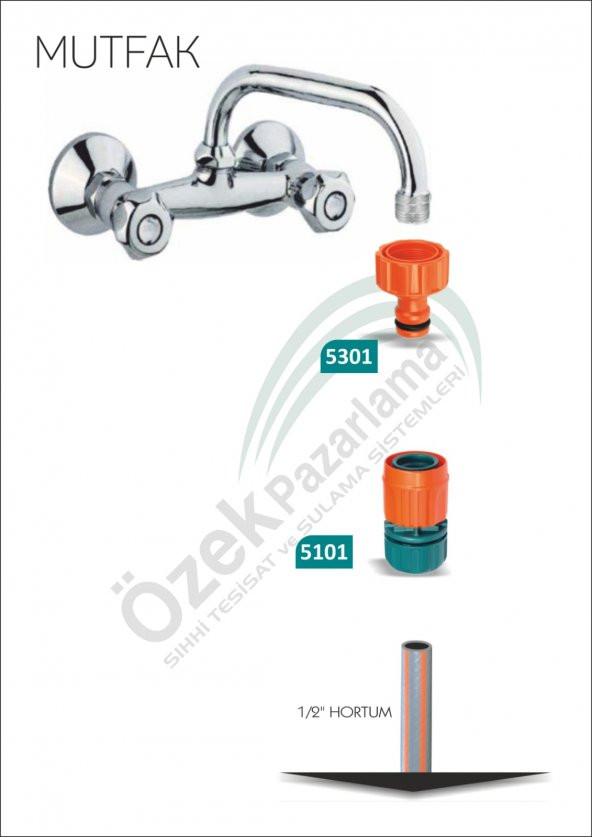 Otomatik Batarya Bağlantısı Dişi + Otomatik Bağlantı (5301+5101) ürün görseli 1