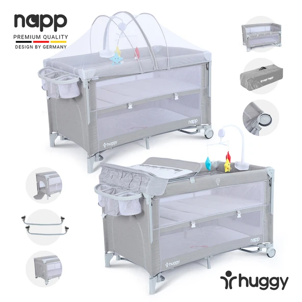 Huggy Napp 6 In 1 Anne Yani Park Yatak Oyun Parkı+Yatak ürün görseli 1