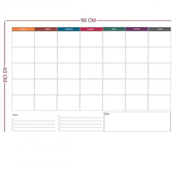 Evbuya Monthly Planner Akıllı Kağıt ürün görseli 1