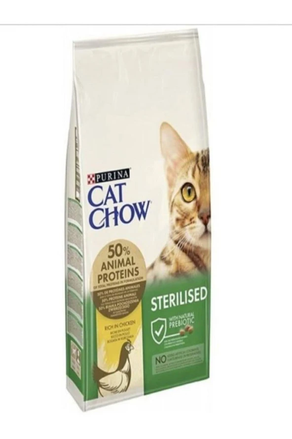 Cat Chow Cat Chow Cat Chow Kısırlaştırılmış Tavuklu Kedi Maması 15 Kg ürün görseli 1
