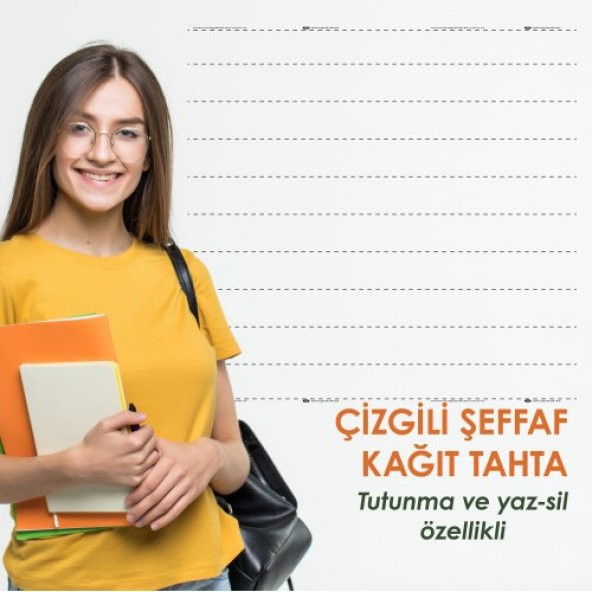 EVBUYA ÇİZGİLİ ŞEFFAF AKILLI KAĞIT ürün görseli 1