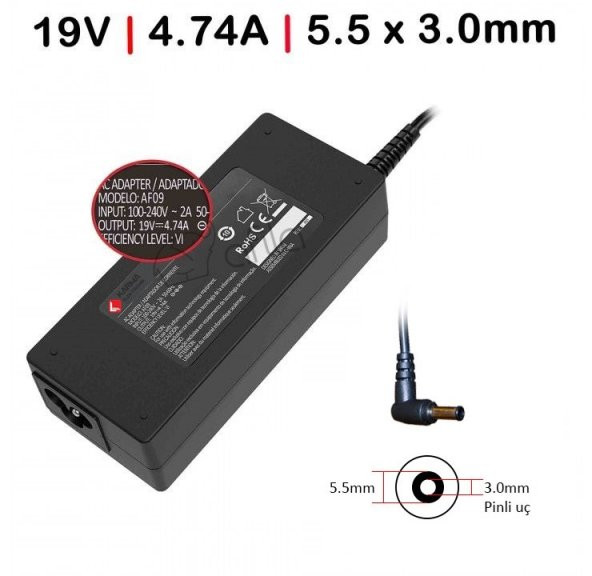 Samsung NP-N130-JA01DE, NP-N130-JA02DE Adaptörü Şarj Cihazı 90W ürün görseli 1