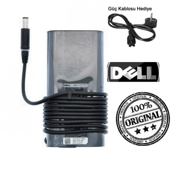 Dell 19.5V 4.62A 90W Orjinal Notebook Adaptörü 7.4*5.0(Oval Kasa) ürün görseli 1