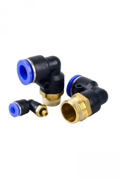 Pnömatik Dirsek Bağlantı 1/4 - 6mm - Resim 5