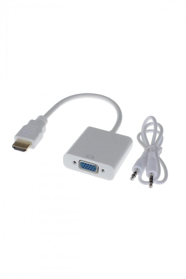 Hdmı To Vga (Sesli) Ps3,uydu,pc,tv,monitör Ve Projeksiyon Destekli ürün görseli 1