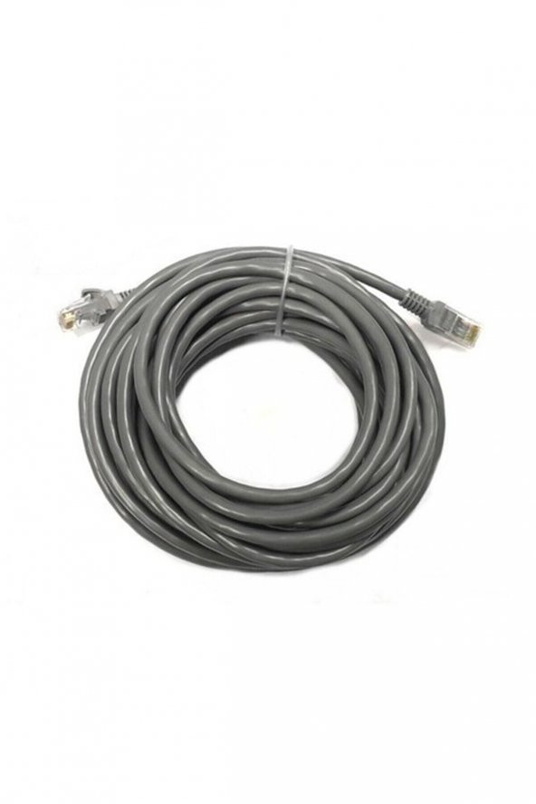 25 Metrelik Cat6 Lan Fabrikasyon Internet Data Kablosu(ethernet Modem Rj45 Uçlu Jacklı Network Adsl) ürün görseli 1