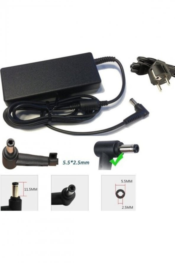 Toshiba Satellite L20, L200 Standart Uç Laptop  Adaptörü ÜRÜN1563 ürün görseli 1