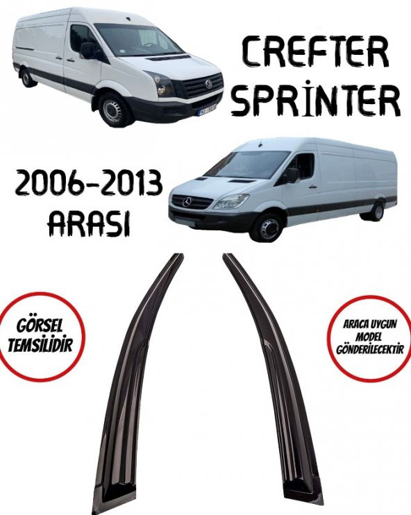 Volkswagen Crafter Cam Rüzgarlığı 2li 2006-2013 Arası ürün görseli 1