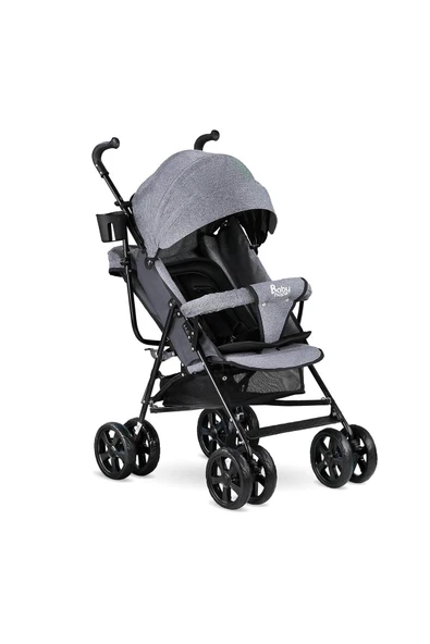 BABYHOPE SC-100 BASTONLU PUSET KIRÇILI GRİ ürün görseli 1