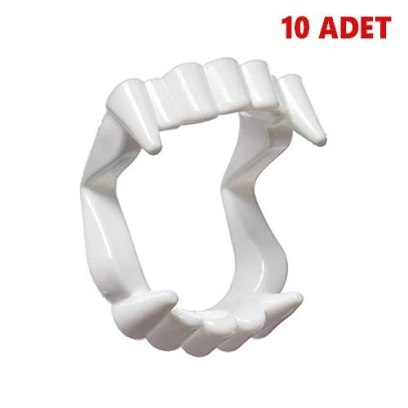 Plastik Vampir Diş (10 Adet) ürün görseli 1