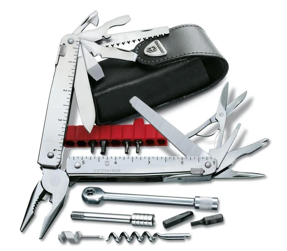 Victorinox SwissTool X Plus Penseli Çakı 3.0339.L Deri Kılıflı ürün görseli 1