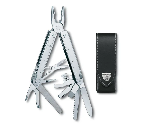Victorinox SwissTool X Penseli Çakı 3.0327.L Deri Kılıflı ürün görseli 1