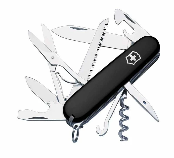 Victorinox Huntsman 1.3713.3 Siyah İsviçre Çakısı 91mm 15F ürün görseli 1