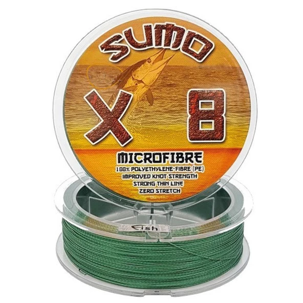 SUMO X8 300m 8 Kat Örgü İp Misina %100 PE Olta Misinası ürün görseli 1