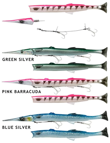 Savage Gear Line Thru Needlefish Pulsetail 2+1 30cm 85g Suni Yem ürün görseli 1
