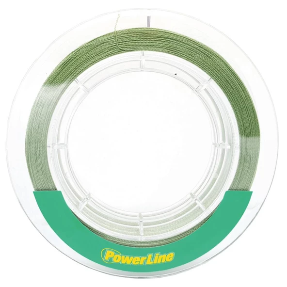 Powerline Braided 8 Kat 250 Metre Örgü İp Olta Misinası Yeşil ürün görseli 1