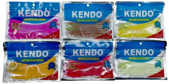 Kendo LRF Silikon Yem Aromalı Boru Kurdu 10cm Worm Solucan Slim ürün görseli 1