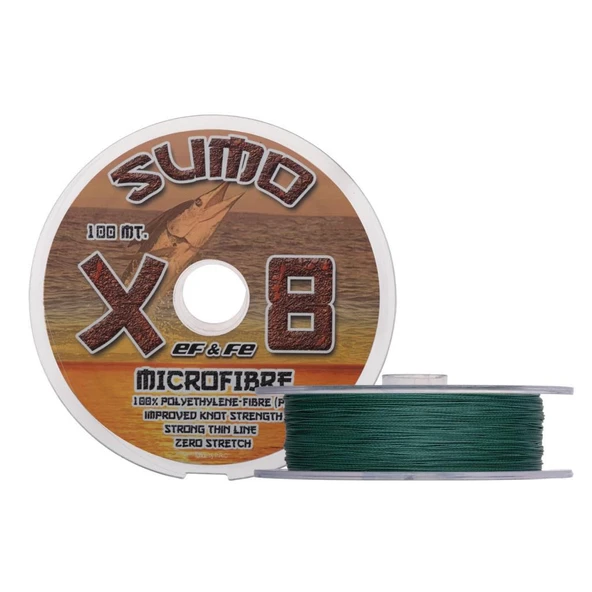 SUMO X8 100m 8 Kat Örgü İp Misina %100 PE Olta Misinası ürün görseli 1