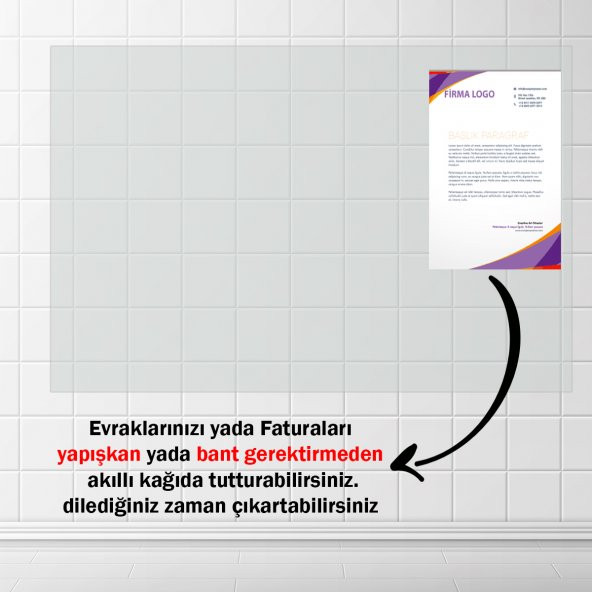 5 Adet 60 x 100 Cm Şeffaf - Yapışkansız Tutunan Akıllı Kağıt ürün görseli 1