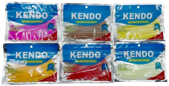 Kendo LRF Silikon Yem Aromalı Boru Kurdu 10cm Worm Solucan ürün görseli 1