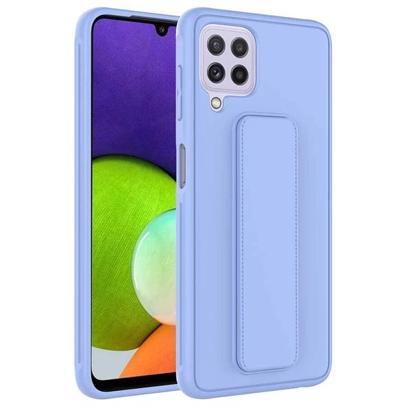 Galaxy A22 4G Kılıf Zore Qstand Katlanabilir Standlı Kılıf ürün görseli 1