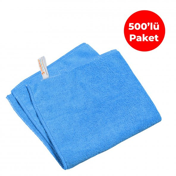 Mulpex Mikrofiber Genel Temizlik Bezi Mavi 40X40 cm. - 500 Adet ürün görseli 1