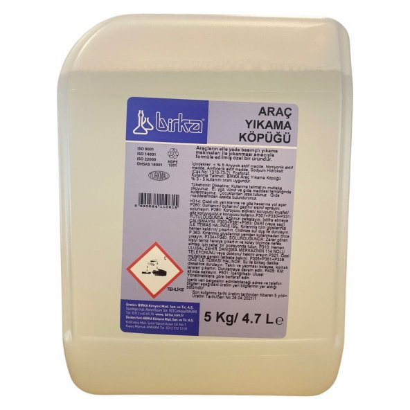 Birka Araç Yıkama Köpüğü 5 Kg. ürün görseli 1