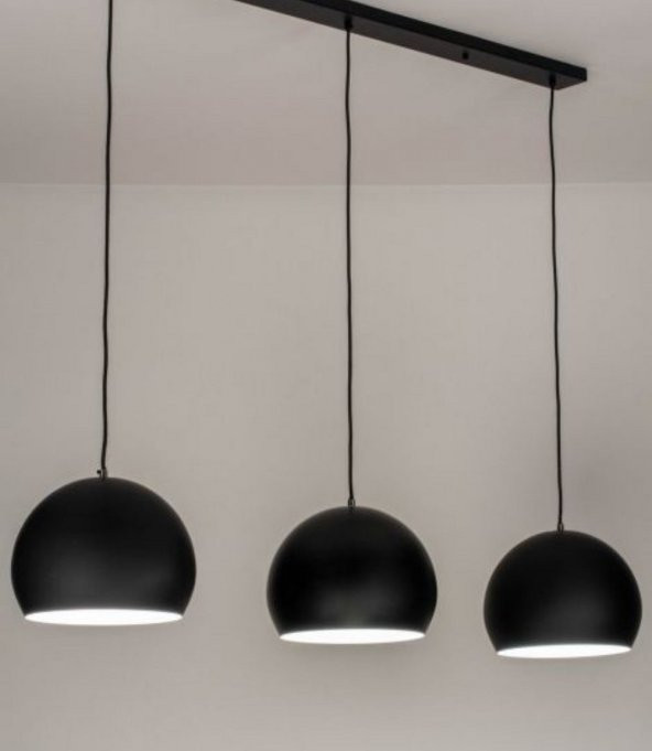 MYLİGHTS  RETRO RUSTİK METAL SARKIT ÜÇLÜ MASA ÜSÜTÜ SIRALI  KÜRE 60 CM TABAN ürün görseli 1