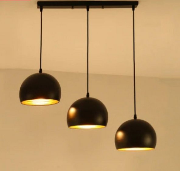 MYLİGHTS  MASA ÜSTÜ KÜRE METAL SARKIT AVİZE KASA 60 CM ürün görseli 1