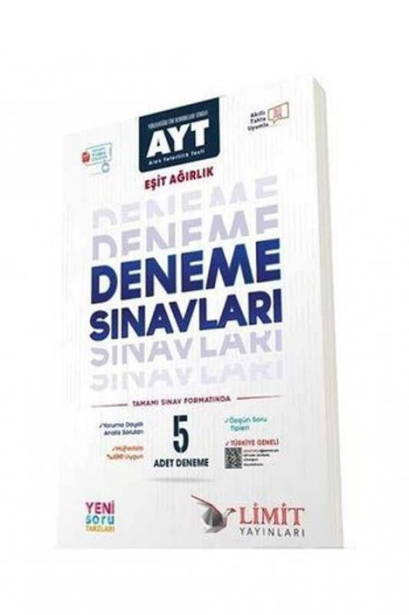 AYT Eşit Ağırlık 5 li Deneme Limit Yayınları ürün görseli 1
