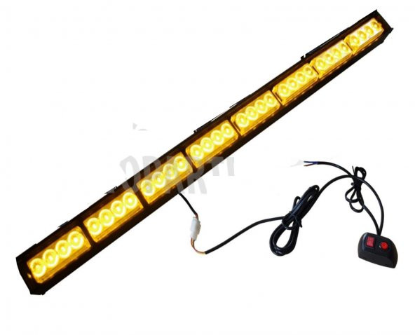 OTO KURTARICI + İŞ MAKİNASI ÇAKAR LAMBA 32 LED 90x4 CM SARI 5 FON ürün görseli 1