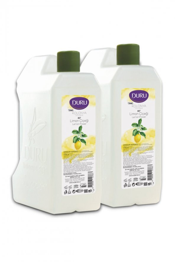 Duru Limon Kolonya Bidon 80 Derece 900 ml 2 Adet ürün görseli 1