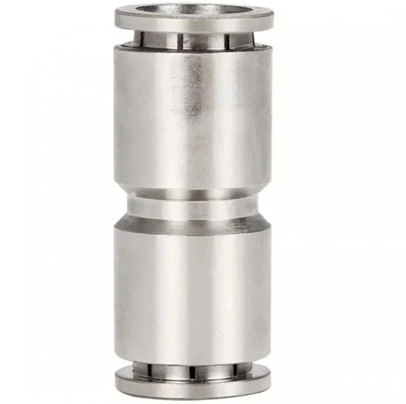 Metal Düz Nipel Bağlantı 8mm - Resim 2