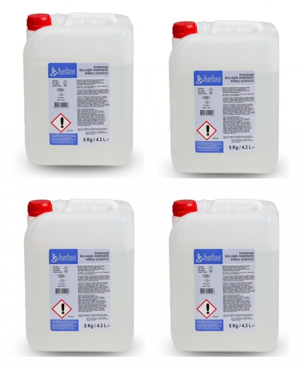 Birka Endüstriyel Bulaşık Makinesi Kireç Çözücüsü 4 Adet x 5 Kg. ürün görseli 1