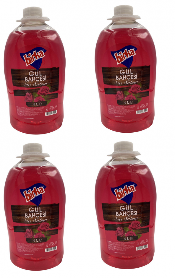 Birka Sıvı El Sabunu, 4 Adet x 4000 ml., Gül Kokulu ürün görseli 1