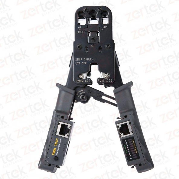 HT-022 Testerli RJ9/RJ11/RJ45 Network Pensesi ürün görseli 1