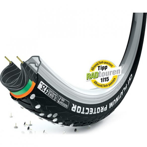 Cst Dış Lastik C1920 Platinium Pro 26X1.75 Zırhlı Siyah ürün görseli 1