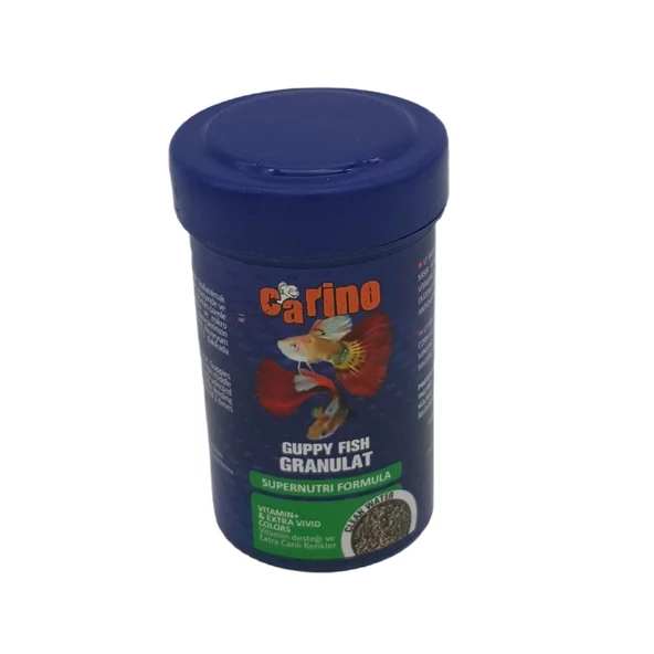 Carino Guppy Fish Granulat Lepistes Balık Yemi 100 ml ürün görseli 1
