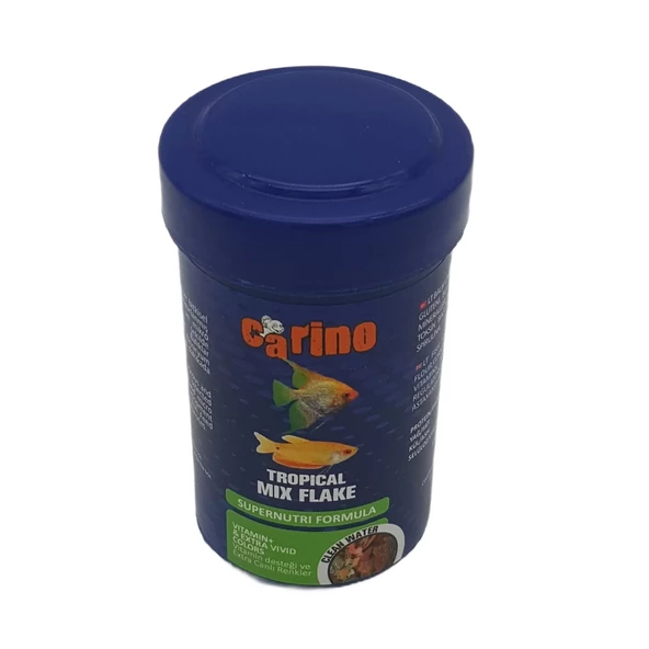 Carino Tropical Mix Flake Pul Balık Yemi 250 ml ürün görseli 1