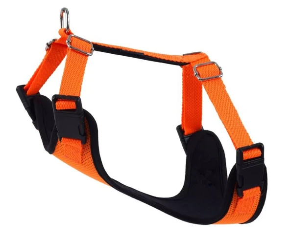 Actirex COOL Dokuma Kumaş Neon Köpek Göğüs Tasması L Turuncu 50-70cm 15-22 Kg KÖPEKLERE ürün görseli 1