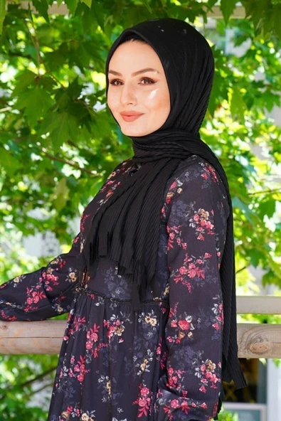 Piliseli Hazır Pratik Şal Siyah - Resim 2