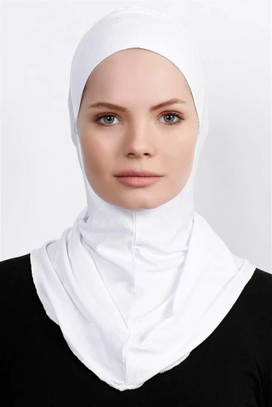 Boyunluklu Bone Beyaz ürün görseli 1