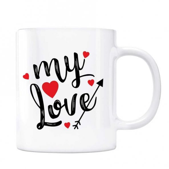 Sevgililer Gününe Özel Kupa Bardak - My Love ürün görseli 1