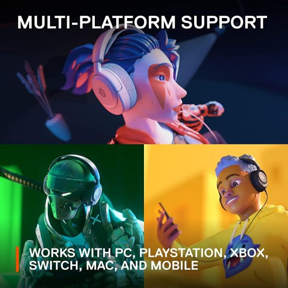 Steelseries Arctis Nova 1 Multi-System Oyun Kulaklığı - Beyaz - Resim 9