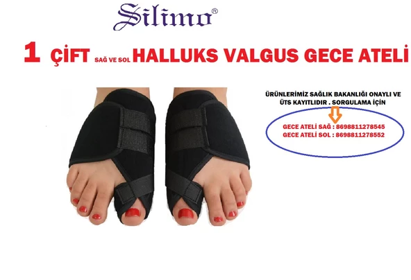 Ayak Baş Parmak Yönelmesi Eğilmesi  Parmak Düzeltici Atel Koruyucu Kılıf 1çift ürün görseli 1